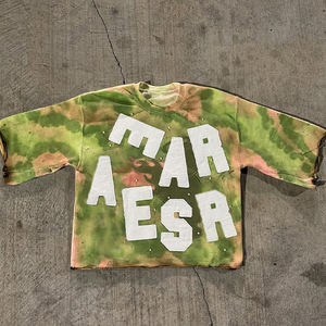 เสื้อยืดครอปบ็อกซี่โอเวอร์ไซส์ของผู้ชายผ้าฝ้าย100% สไตล์สตรีทสูงแห้งเร็วระบายอากาศ - Product Image 1