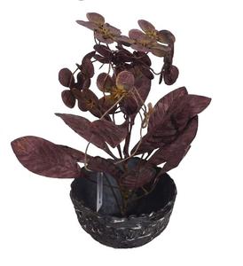 Maceta Moderna de Hierro para Lavanda con Hojas Rosas, Decoración Artística Hecha a Mano, Maceta para Exteriores, Hogar y Jardín, para Montar en la Pared - Product Image 1