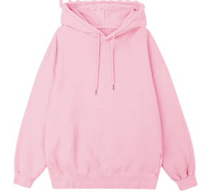 เสื้อฮู้ดโอเวอร์ไซส์ผู้ชาย สีดำล้วน ผ้าฝ้ายฟลีซ สวมใส่สบายๆ ในฤดูใบไม้ร่วง ทรงปกติ แบบถัก มีเชือกผูก - Product Image 3