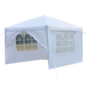 Practical White 3 X 3m Pop up Tent Waterproof Right Angle Folding with Two Doors and Two Windows - Product Image 5