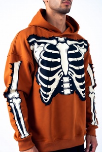 Sudadera con Capucha Unisex de Estilo Gótico, Impresión Digital Personalizada, Corte Regular, Tejido de Punto de Otoño, Poliéster/Algodón, Transpirable por Delante - Product Image 4