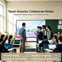 Tableau interactif IFPD 86 pouces avec écran tactile, tableau blanc interactif 4K UHD tout-en-un, écran interactif pour l'enseignement