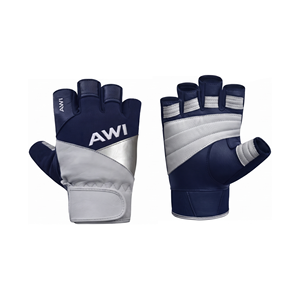 Gants de fitness unisexes AWI à demi-doigts, respirants, antidérapants, avec support de poignet et fermeture auto-agrippante pour la musculation et l'entraînement en salle de sport - Product Image 1