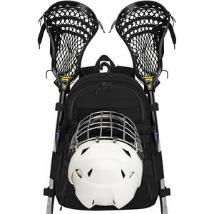 <b>Large</b> Capacity Lacrosse Gear Bag with Bottom Shoe Compartment and Helmet Storage for Field Hockey and Lacrosse - Product Image 2