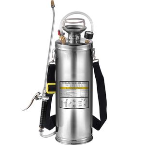 Spruzzatore a pompa manuale da 20 pollici con tubo rinforzato da 3 piedi, manometro e valvola di sicurezza, in acciaio inossidabile da 3 galloni - Product Image 5