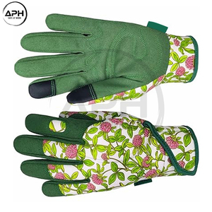 Servicio OEM ODM, Guantes de Jardinería Reutilizables con Estampado Floral, Guantes de Jardín con Palma Reforzada y Puño Elástico, Guantes para Trabajo al Aire Libre - Product Image 3