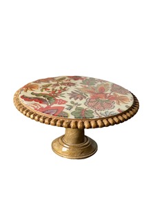 Floral Fiesta Cake <b>stand</b> MangoWood <b>Cupcake</b> <b>Stand</b> Detachable with Round Pedestal Holder <b>Display</b> Table Decorating for Cake - Product Image 3