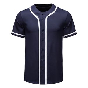 Camiseta de Béisbol Unisex con Botones, Estampado Digital Hip Hop, Letras y Números Bordados, Jersey Personalizado con Bordado 3D - Product Image 1