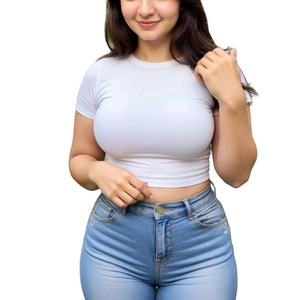 Débardeur court décontracté de qualité supérieure pour femme, design personnalisé, 100 % coton respirant, séchage rapide, idéal pour l'été - Product Image 1