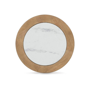 Traditional <b>Round</b> Solid <b>Wood</b> <b>Top</b> Iron Base Handmade Eco-Friendly Durable Living Room Coffee <b>Table</b> Chandani Brand - Product Image 2