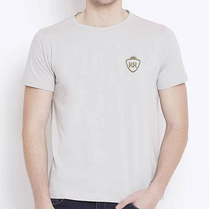 T-shirt décontracté pour homme à col rond en tricot 100% coton - Confort respirant pour les activités quotidiennes et les vêtements de sport - Product Image 1