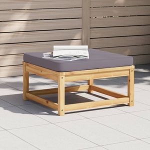 Repose-pieds de jardin gris foncé pour meubles de patio - Product Image 1
