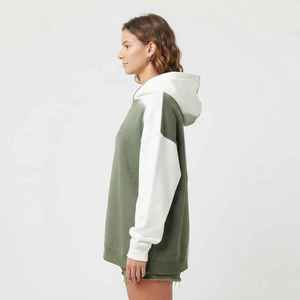 <b>Women</b> Color Block Oversized Hoodie <b>Long</b> Sleeve Drop Shoulder Pullover <b>Sweatshirt</b> - Product Image 4