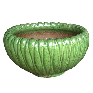 Fabrique de grandes jardinières en poterie émaillée pots de fleurs de jardin extérieur pots décoratifs en céramique pour plantes - Product Image 1