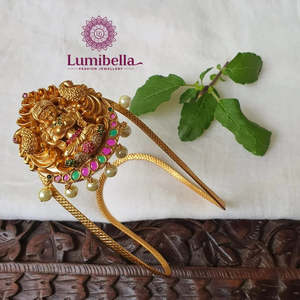 Vanki Fashion Alloy & Gold Plated Bead & Gemstone Multifunction Hair Styling Accessories - Product Image 1