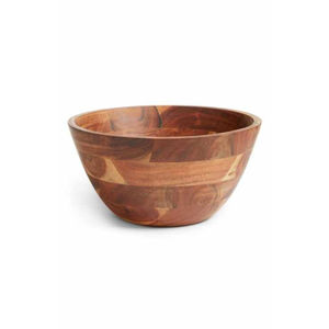 Bol de service en bois d'acacia fait main, écologique, naturel et massif, pour salade, fruits, mélange, vaisselle de cuisine, sans danger pour les aliments, vente en gros - Product Image 3