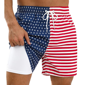 Pantalones Cortos de Baño para Hombre, con Logotipo Personalizado, de Secado Rápido, Transpirables, Ecológicos, de Poliéster, para Verano, Moda Deportiva - Product Image 1