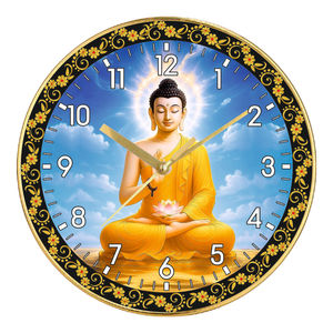 Modern Personalized Gautam Buddha Wall <b>Clock</b> <b>Silent</b> Quartz Luxury Home Decor Meditation Wall Graduation Mother's Day Printing - Product Image 1