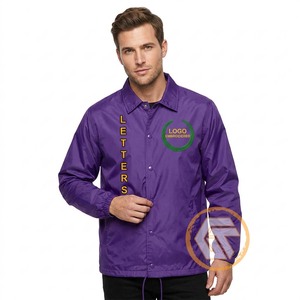 GREEK TREASURES Custom OEM Service Embroidered Greek Fraternity <b>Men's</b> Coating <b>Jacket</b>-Waterproof Quick Dry 100% Polyester - Product Image 1