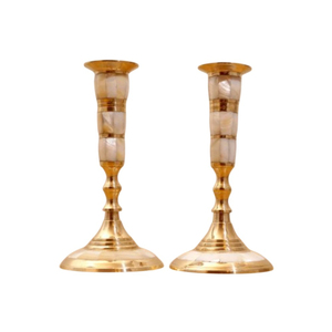 Classic Copper And <b>Brass</b> <b>Candlesticks</b> Antique English Arts & Crafts Candle Holders With Decorative Ball Design Home Decor - Product Image 2