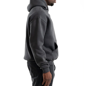 Men's Winter Wear High Quality Cotton Blended Warm Oversize Fleece Hoodie Custom Logo Printing Embroidery Wholesale <b>Sweatshirt</b> - Product Image 3