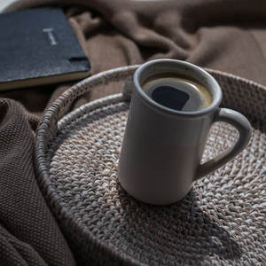 Plateau décoratif en osier - Product Image 4