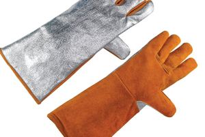 Heavy Duty Heat Resistant 10-Inch Welding <b>Gloves</b> for Latex-Free Elastic Wristlet Anti-Static Anti-Vibration Silicone-Free - Product Image 5