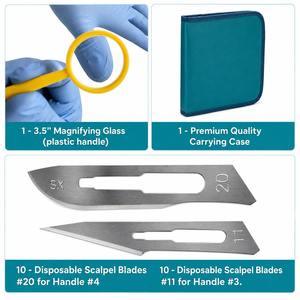 Kit de Disección Anatómica Profesional Premium de 17 Piezas, Instrumentos de Acero Inoxidable Esterilizados a Alta Temperatura, Quirúrgicos - Product Image 3
