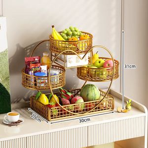 Cesta para Frutas y Bocadillos de Acero Inoxidable de Calidad Garantizada, Diseño Moderno/Clásico Ecológico, Fabricada con Estilo por Kraft World - Product Image 2