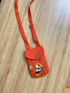 Vintage Embroidered Waterproof Linen Wallet <b>Mini</b> Crossbody Purse Zipper Cotton Floral Canvas Coin Bag for Women Travel Gift - Product Image 3