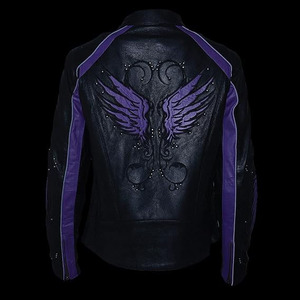Chaqueta de Motociclista Casual de Cuero Negro Premium para Mujer SAMROZ SPORTS - Product Image 2