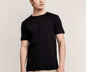 Camiseta Casual para Hombre, Simple y Elegante, 100% Algodón Suave, Cuello Redondo, Logotipo Frontal, Manga Corta - Product Image 2