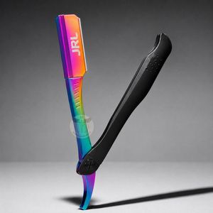 JRL Gold & Black Magnetic Luxury Stainless Steel Manual Straight Edge Razor with Custom Logo for Professional Barbers <b>Beard</b> <b>Care</b> - Product Image 2