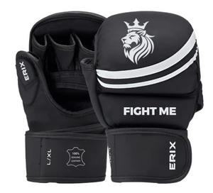 Gants d'entraînement MMA pour hommes et femmes, en cuir, ajustement sécurisé, pour le sparring, le grappling, le sac de frappe, pour débutants et intermédiaires - Product Image 3