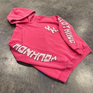 Vente en gros de vêtements décontractés pour hommes du fabricant avec logo personnalisé survêtement à la mode en détresse avec broderie d'appliques survêtements délavés au soleil - Product Image 5