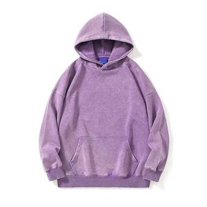 Custom Vintage Distress <b>Paint</b> Hoodie Acid Wash Heavyweight Sun Faded Hoodie Men Cotton French Terry Oversized Men's Hoodies - Product Image 2