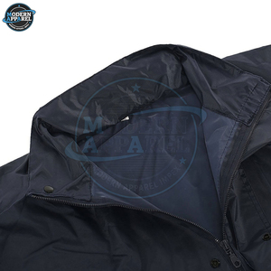Combinaisons de pluie imperméables de sécurité avec bandes réfléchissantes haute visibilité et capuche, logo et design personnalisés, qualité supérieure, vente chaude - Product Image 2
