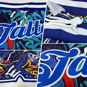 Custom Design High Quality Custom Sports Shorts Sublimated Mesh Design Vintage Breathable Basketball Shorts Sublimation - Product Image 5