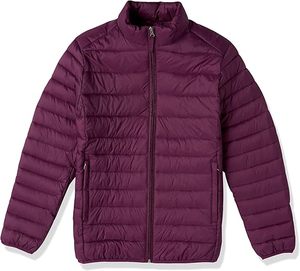 Vestes matelassées en toile de couleur violet brillant de haute qualité, respirantes, avec logo personnalisé sur le devant, matelassées, surdimensionnées, pour hommes - Product Image 1