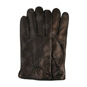 New Arrival Wholesale Price Winter Dress <b>Gloves</b> Men Women Classical Suede Leather <b>Touchscreen</b> Plain Style Outdoor Thermal - Product Image 1