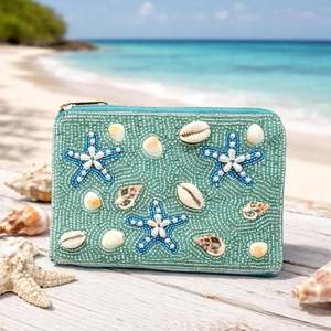 Latest Design Cotton Hand Pouch Beaded Embroidered <b>Seed</b> Bead Handmade Coin <b>Storage</b> Bag Purse Outdoor Travel Single Eco-Friendly - Product Image 3