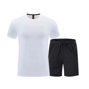 Conjunto Deportivo para Hombre, Camiseta y Pantalones Cortos, 2 Piezas, Ropa Deportiva Transpirable, Traje de Entrenamiento - Product Image 4