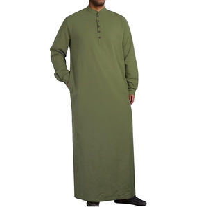 Jubbah al por mayor, ropa islámica, Daffah Thobe árabe saudí para hombres musulmanes, Jubbah árabe de Dubái, Thobes elegantes y transpirables - Product Image 1