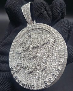 Colgante de Moissanita Iced Out Personalizado, Chapado en Rodio, Joyería de Lujo Unisex, Regalo de Moda - Product Image 6