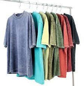 Oem Wholesale Washed Tee Heavy Weight <b>Tshirt</b> Dtg Black Oversized T-Shirt Men'S Graphic Acid Wash Vintage Custom T Shirt - Product Image 4