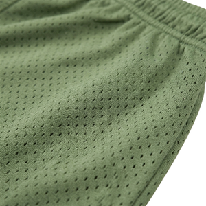 Canvas Men's Shorts Wholesale Custom Sublimation High-quality 100% Polyester <b>Elastic</b> Waist Breathable Casual Mid Mesh Short - Product Image 6