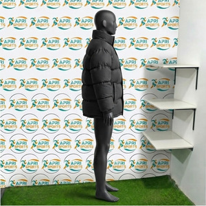 Chaqueta acolchada de manga larga para hombre, hecha de tela de poliéster y nailon, diseño de paneles múltiples, chaqueta acolchada de manga larga para hombre - Product Image 4