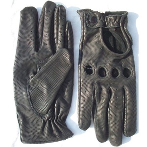 Pitta Rd High Quality New Style Wrist-Length Unlined Leather Breathable Motorbike <b>Driving</b> <b>Gloves</b> Sports Outdoor Spring/Summer - Product Image 1