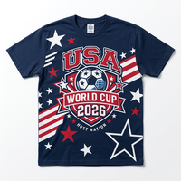 T-shirt de football Prime Global Fusion Dynamic National Print Cup World 2026, vêtements de créateur