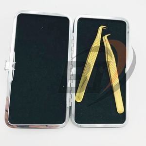 แหนบต่อขนตาสแตนเลสสีทึบด้ามจับแข็งแรงปลายแหลมสีโรสโกลด์ออกแบบโลโก้ได้ตามต้องการแบบมืออาชีพฟรี - Product Image 4